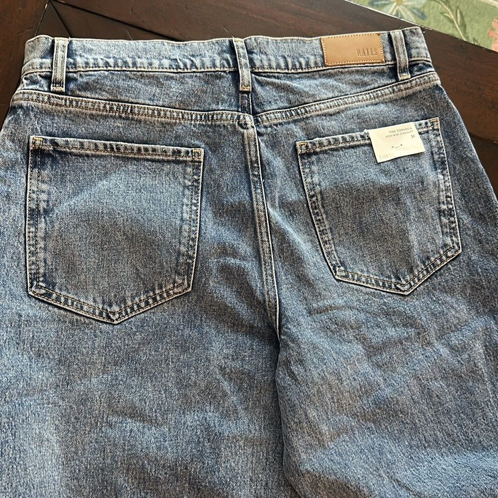 NWT RAILS The Topanga High Waist Straight Leg Jeans in Cascade - size 31 - Picture 9 of 9